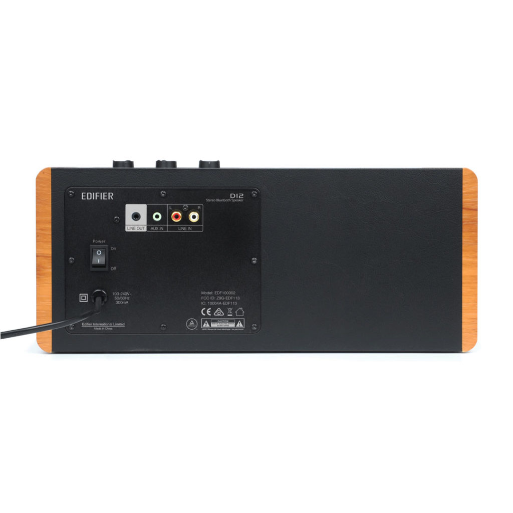 BOXE EDIFIER desktop bluetooth, RMS: 70W (2 x 20W, 2 x 15W), Bluetooth 5.0, RCA, AUX, Line-Out, brown, "D12-BR"  (include TV 0.8lei) thumb