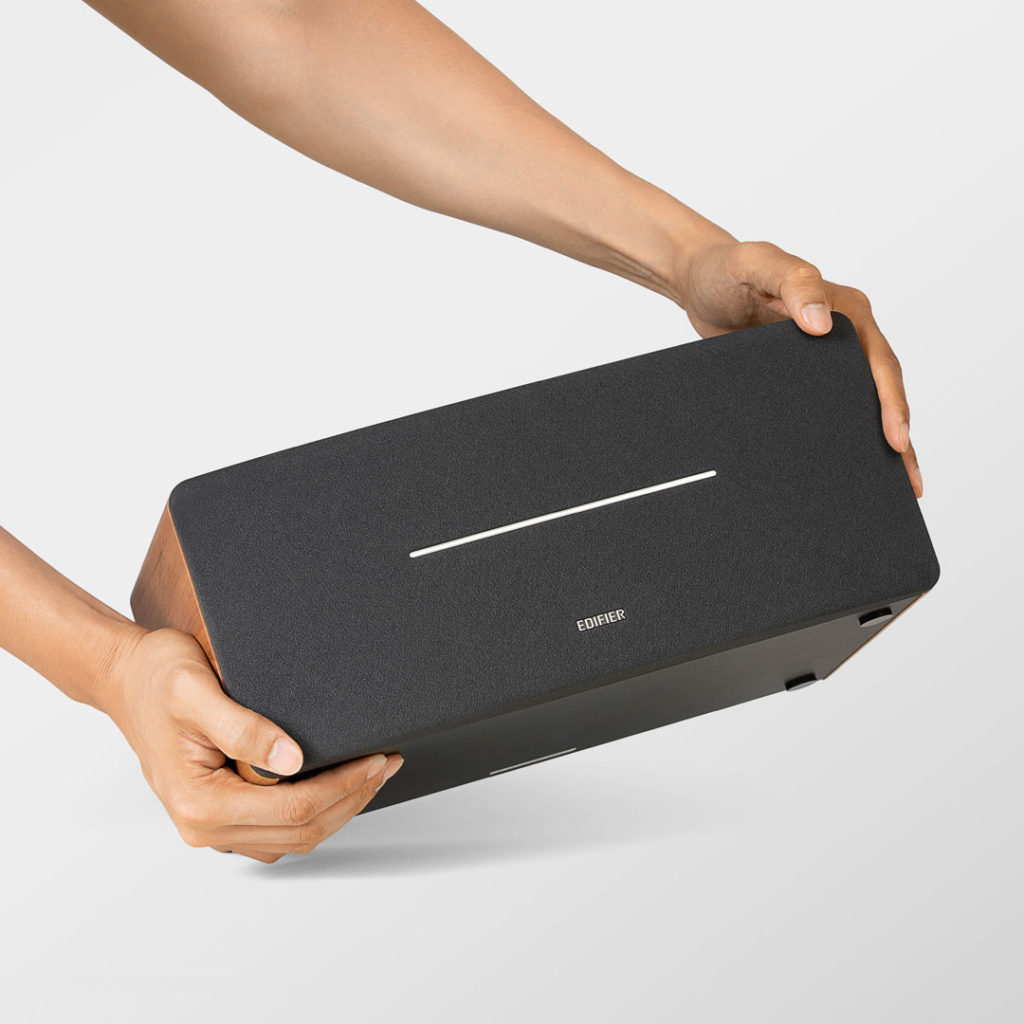 BOXE EDIFIER desktop bluetooth, RMS: 70W (2 x 20W, 2 x 15W), Bluetooth 5.0, RCA, AUX, Line-Out, brown, "D12-BR"  (include TV 0.8lei) thumb