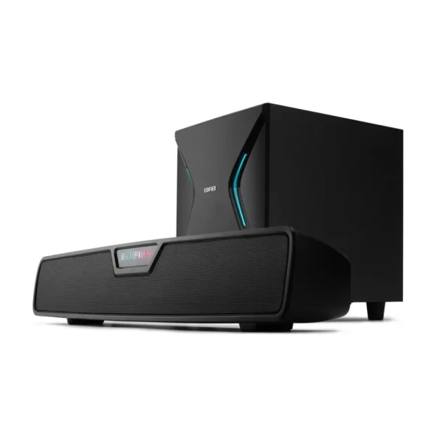 BOXE EDIFIER Gaming Soundbar, RMS:  86W (2 x 18W, 1 x 50W), bass 7&quot;, inalte 2.75&quot;, control volum, BT/USB/OPT/AUX, sound mode: Music/Game/Movie, 13 x LED RGB, frecv. raspuns 44Hz-20KHz, 220V power, black, &quot;G7000-BK&quot; (include TV 0.8lei)