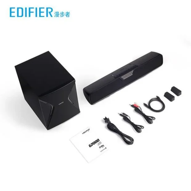BOXE EDIFIER Gaming Soundbar, RMS:  86W (2 x 18W, 1 x 50W), bass 7&quot;, inalte 2.75&quot;, control volum, BT/USB/OPT/AUX, sound mode: Music/Game/Movie, 13 x LED RGB, frecv. raspuns 44Hz-20KHz, 220V power, black, &quot;G7000-BK&quot; (include TV 0.8lei)