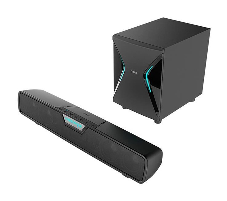 BOXE EDIFIER Gaming Soundbar, RMS:  86W (2 x 18W, 1 x 50W), bass 7", inalte 2.75", control volum, BT/USB/OPT/AUX, sound mode: Music/Game/Movie, 13 x LED RGB, frecv. raspuns 44Hz-20KHz, 220V power, black, "G7000-BK" (include TV 0.8lei) thumb