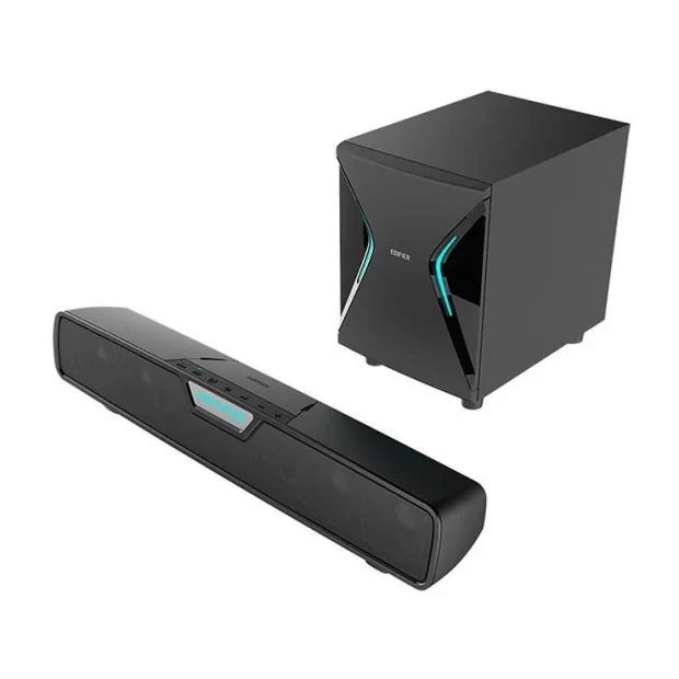 BOXE EDIFIER Gaming Soundbar, RMS:  86W (2 x 18W, 1 x 50W), bass 7&quot;, inalte 2.75&quot;, control volum, BT/USB/OPT/AUX, sound mode: Music/Game/Movie, 13 x LED RGB, frecv. raspuns 44Hz-20KHz, 220V power, black, &quot;G7000-BK&quot; (include TV 0.8lei)