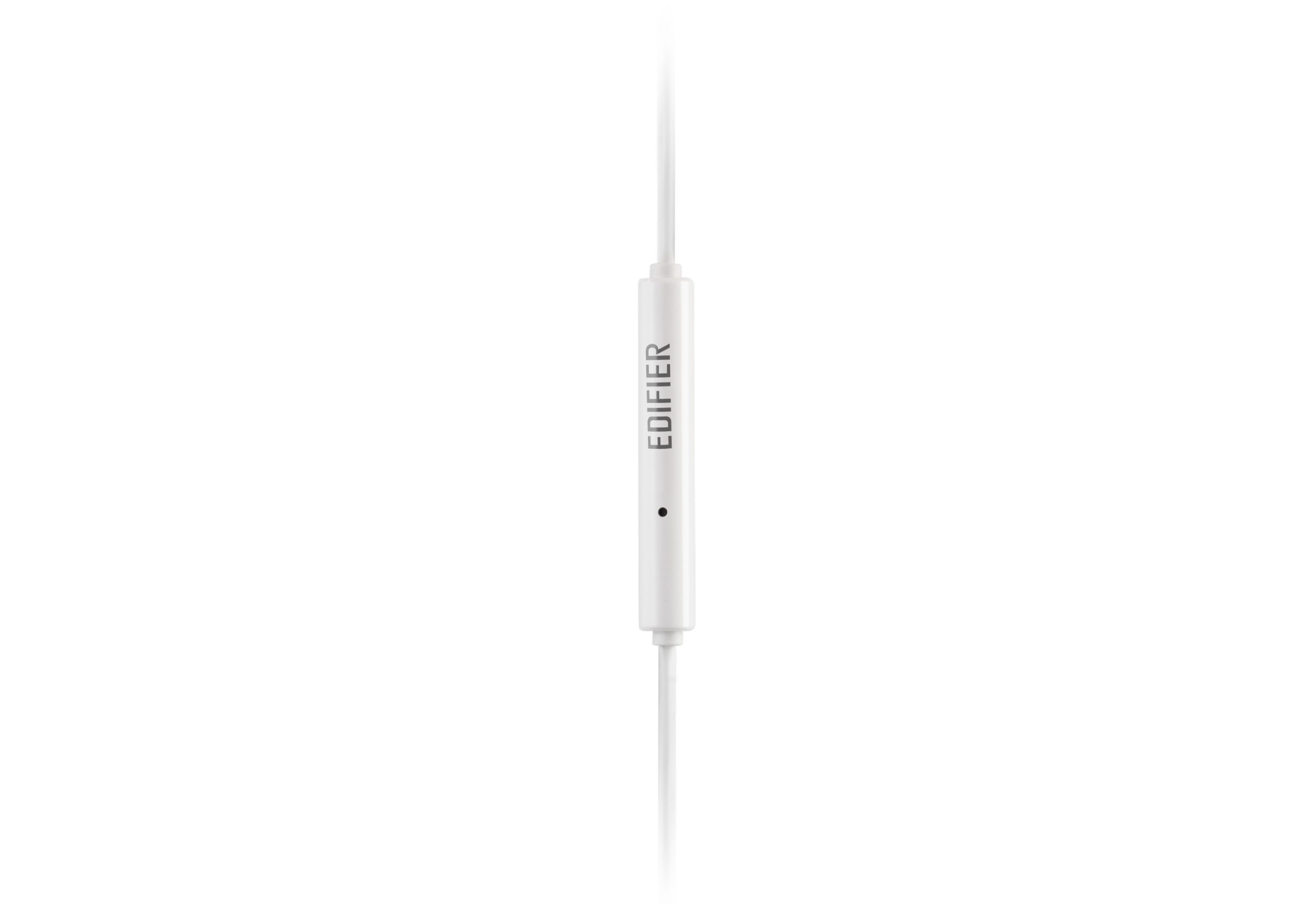 CASTI Edifier, cu fir, intraauriculare - butoni, pt smartphone, microfon pe fir, conectare prin Jack 3.5 mm, alb, "P180-Plus-W", (include TV 0.18lei) thumb