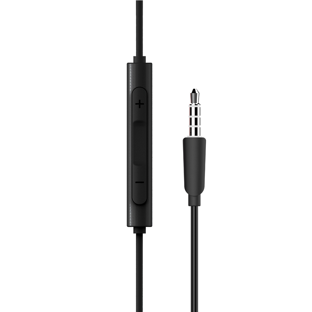 CASTI Edifier, cu fir, intraauriculare - butoni, pt smartphone, microfon pe fir, conectare prin Jack 3.5 mm, buton in-line, negru, "P205-BK", (include TV 0.18lei) thumb