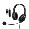 CASTI Edifier, cu fir, standard, utilizare multimedia, call center, microfon pe casca, conectare prin USB 2.0, negru, &quot;K810-BK&quot;, (include TV 0.8lei)
