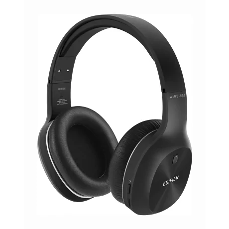 CASTI Edifier, wireless, cu fir, standard, utilizare multimedia, smartphone, microfon pe casca, conectare prin Bluetooth 5.1, Jack 3.5 mm, negru, &quot;W800BT-Plus-BK&quot;, (include TV 0.8lei)
