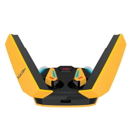 CASTI Edifier, wireless, gaming, intraauriculare - butoni, utilizare multimedia, smartphone, microfon pe casca, conectare prin Bluetooth 5.0, RGB, ANC, USB-C, galben, &quot;GX07-Y&quot;, (include TV 0.8lei)