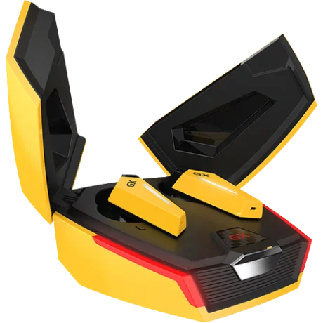 CASTI Edifier, wireless, gaming, intraauriculare - butoni, utilizare multimedia, smartphone, microfon pe casca, conectare prin Bluetooth 5.0, RGB, ANC, USB-C, galben, &quot;GX07-Y&quot;, (include TV 0.8lei)