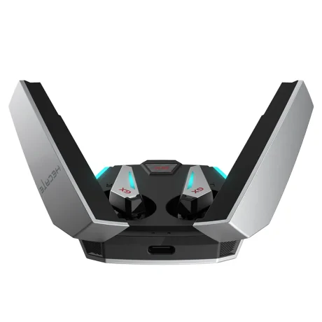 CASTI Edifier, wireless, gaming, intraauriculare - butoni, utilizare multimedia, smartphone, microfon pe casca, conectare prin Bluetooth 5.0, RGB, ANC, USB-C, gri, &quot;GX07-GR&quot;, (include TV 0.8lei)