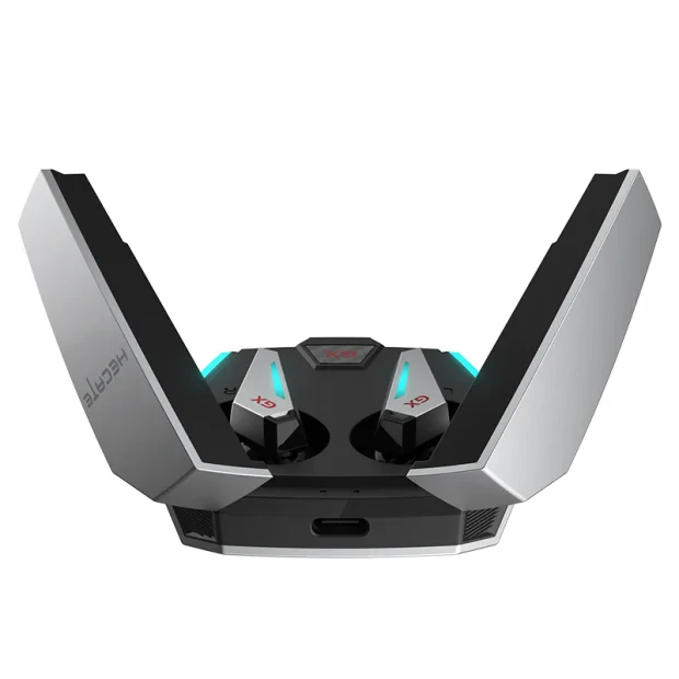 CASTI Edifier, wireless, gaming, intraauriculare - butoni, utilizare multimedia, smartphone, microfon pe casca, conectare prin Bluetooth 5.0, RGB, ANC, USB-C, gri, &quot;GX07-GR&quot;, (include TV 0.8lei)