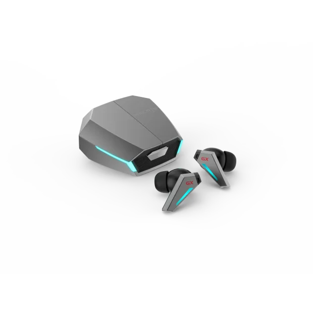 CASTI Edifier, wireless, gaming, intraauriculare - butoni, utilizare multimedia, smartphone, microfon pe casca, conectare prin Bluetooth 5.0, RGB, ANC, USB-C, gri, &quot;GX07-GR&quot;, (include TV 0.8lei)