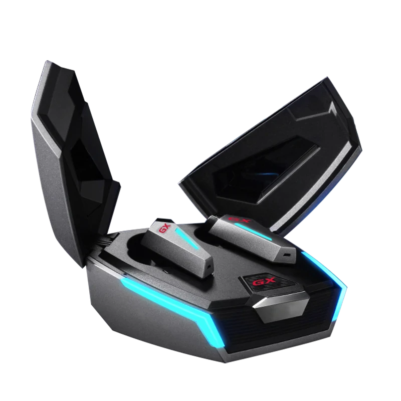 CASTI Edifier, wireless, gaming, intraauriculare - butoni, utilizare multimedia, smartphone, microfon pe casca, conectare prin Bluetooth 5.0, RGB, ANC, USB-C, gri, "GX07-GR", (include TV 0.8lei) thumb