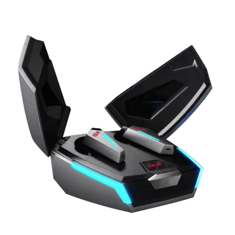 CASTI Edifier, wireless, gaming, intraauriculare - butoni, utilizare multimedia, smartphone, microfon pe casca, conectare prin Bluetooth 5.0, RGB, ANC, USB-C, gri, &quot;GX07-GR&quot;, (include TV 0.8lei)