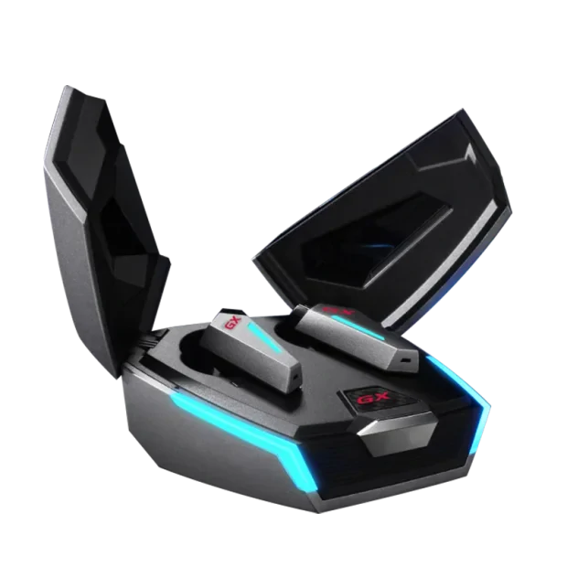 CASTI Edifier, wireless, gaming, intraauriculare - butoni, utilizare multimedia, smartphone, microfon pe casca, conectare prin Bluetooth 5.0, RGB, ANC, USB-C, gri, &quot;GX07-GR&quot;, (include TV 0.8lei)