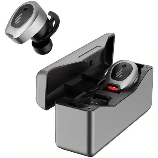 CASTI Edifier, wireless, intraauriculare - butoni, pt smartphone, microfon pe casca, conectare prin Bluetooth 5.0, gri, &quot;TWSNB-MG&quot;, (include TV 0.18lei)