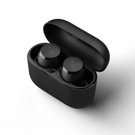 CASTI Edifier, wireless, intraauriculare - butoni, pt smartphone, microfon pe casca, conectare prin Bluetooth 5.0, negru, &quot;TWSX3-BK&quot;, (include TV 0.18lei)