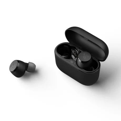 CASTI Edifier, wireless, intraauriculare - butoni, pt smartphone, microfon pe casca, conectare prin Bluetooth 5.0, negru, &quot;TWSX3-BK&quot;, (include TV 0.18lei)