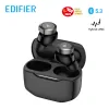CASTI Edifier, wireless, intraauriculare - butoni, pt smartphone, microfon pe casca, conectare prin Bluetooth 5.3, ANC, IP55, USB-C, negru, &quot;W240TN-BK&quot;, (include TV 0.18lei)