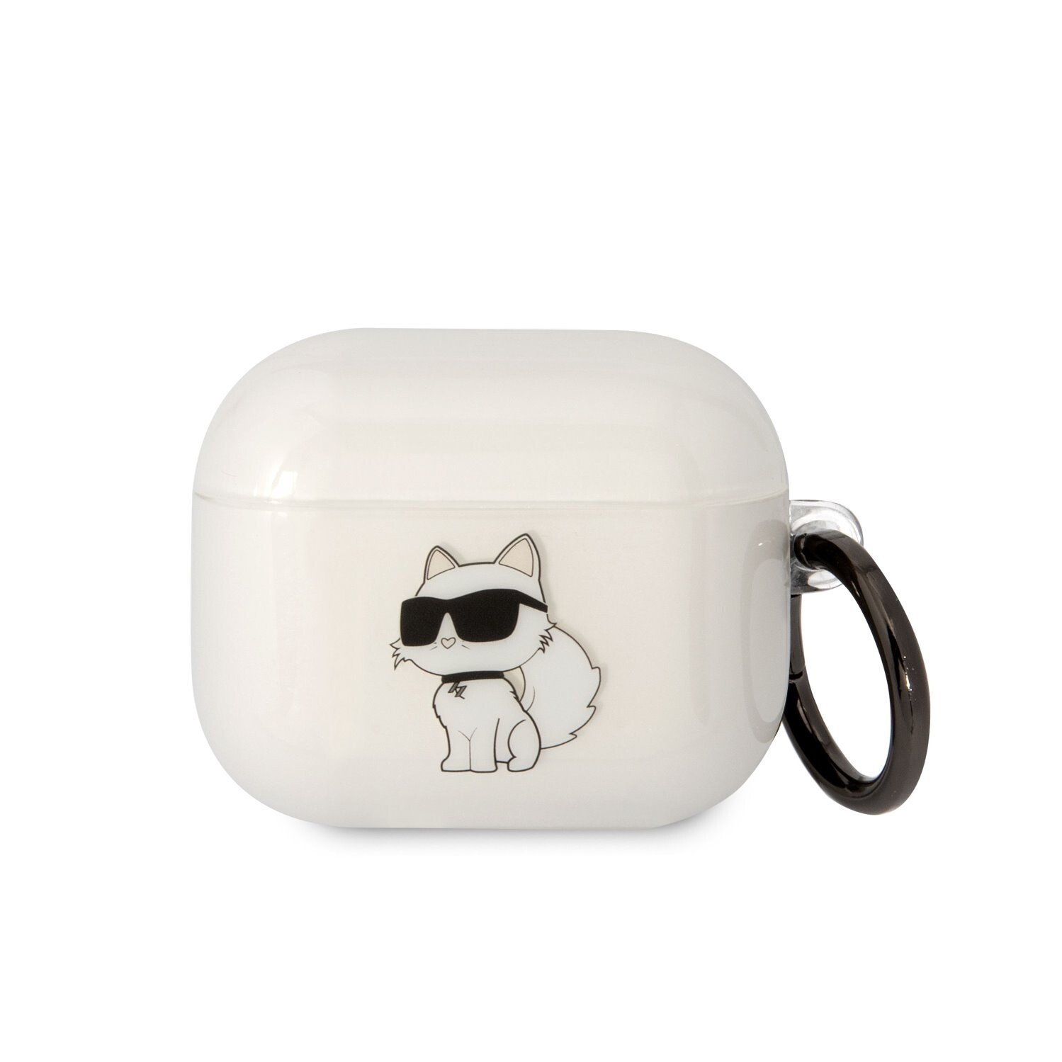 Husa Karl Lagerfeld 3D Ikonik Choupette pentru Airpods 3 Transparent thumb