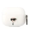 Husa Karl Lagerfeld 3D Karl Head pentru Airpods Pro White