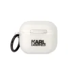 Husa Karl Lagerfeld 3D Karl Head pentru Airpods 3 Transparent