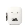 Husa Karl Lagerfeld 3D Karl Head pentru Airpods 1/2 White