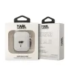 Husa Karl Lagerfeld 3D Karl Head pentru Airpods 1/2 White