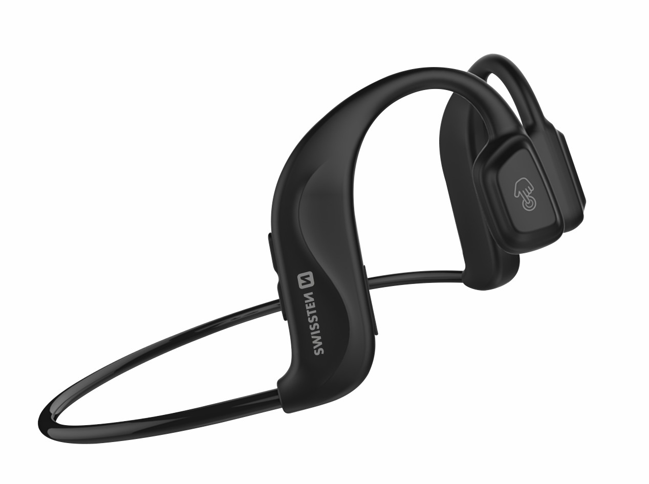 Casti Bluetooth Swissten Bone Conduction Negru thumb