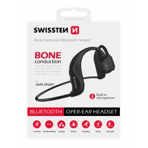 Casti Bluetooth Swissten Bone Conduction Negru