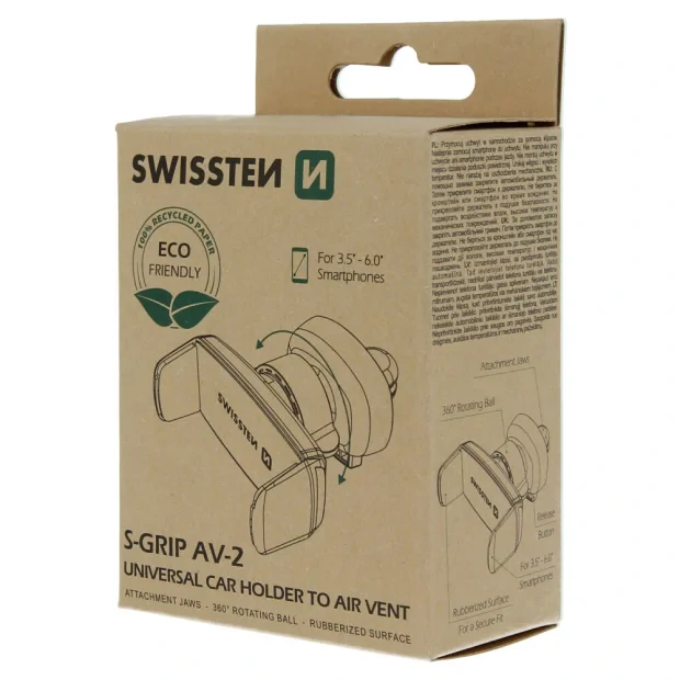 Suport telefon pentru gura ventilatie Swissten S-Grip AV-2 (pachet eco)