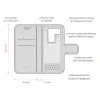 Swissten Libro Uni Book XL Turquoise (158 x 80 mm)
