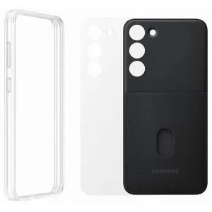Husa Cover Clear Frame Case pentru Samsung Galaxy S23 Plus Black