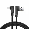 Cablu de date textil Swissten Arcade USB / Micro USB 1,2 M Negru