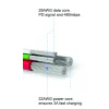 Cablu de date Swissten textil USB / Lightning 2,0 m Argintiu