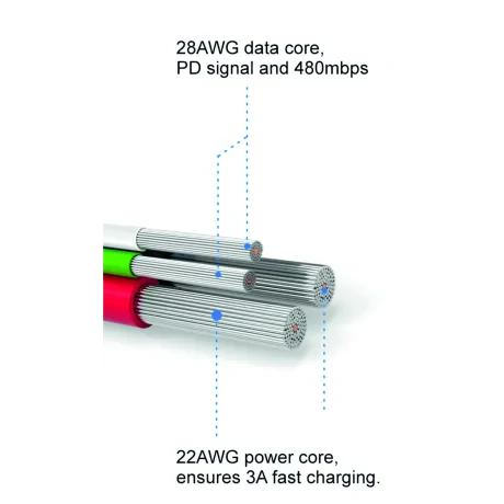 Cablu de date Swissten textil USB / Lightning 2,0 m Argintiu