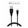 Cablu de date Swissten TPE USB / Lightning MFI 1,2 m Negru