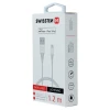 Cablu de date Swissten TPE USB / Lightning MFI 1,2 M Alb