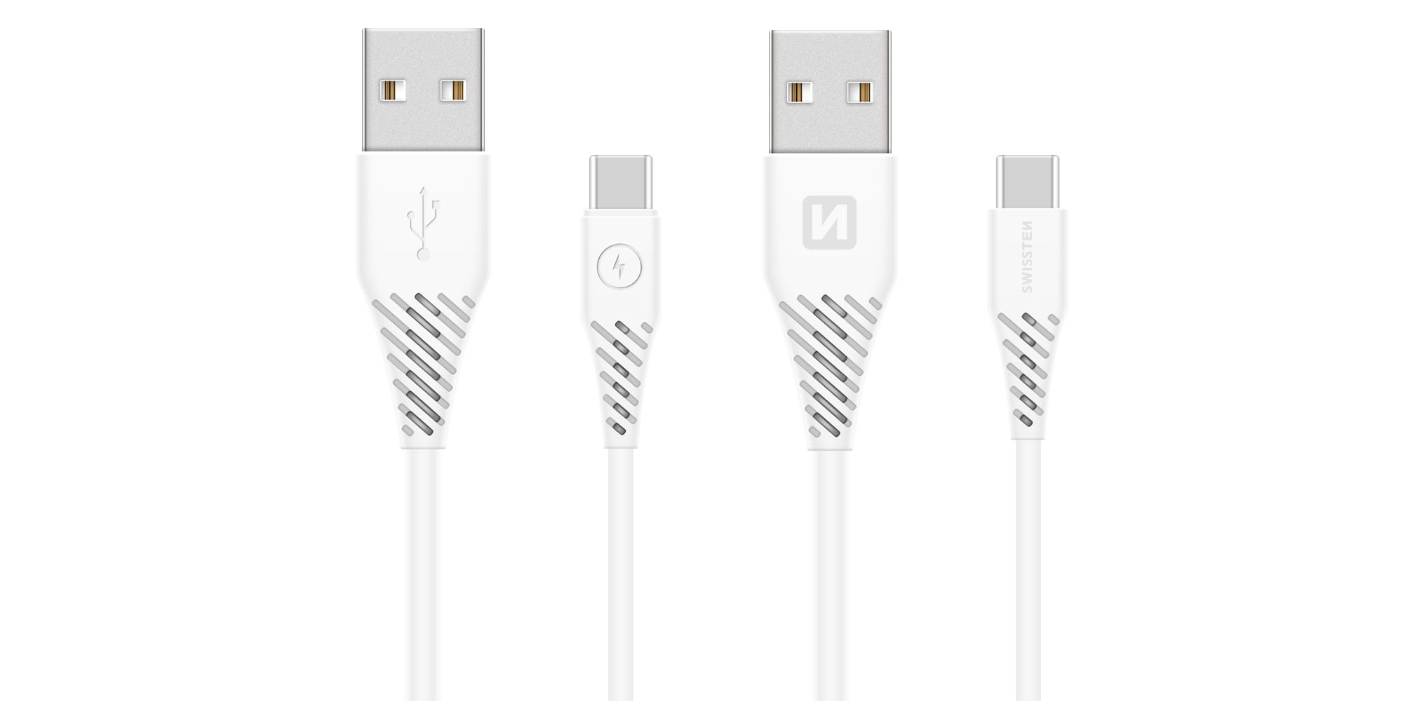Cablu de date Swissten USB / USB-C 3.1 Alb 1,5 m (9mm) thumb