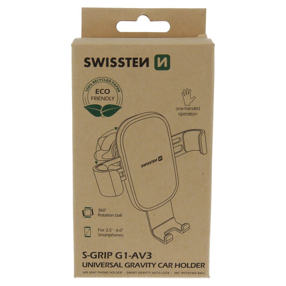 Suport auto gravity PRO ventilatia masinii Swisten S-Grip G1-AV3 (pachet eco) thumb