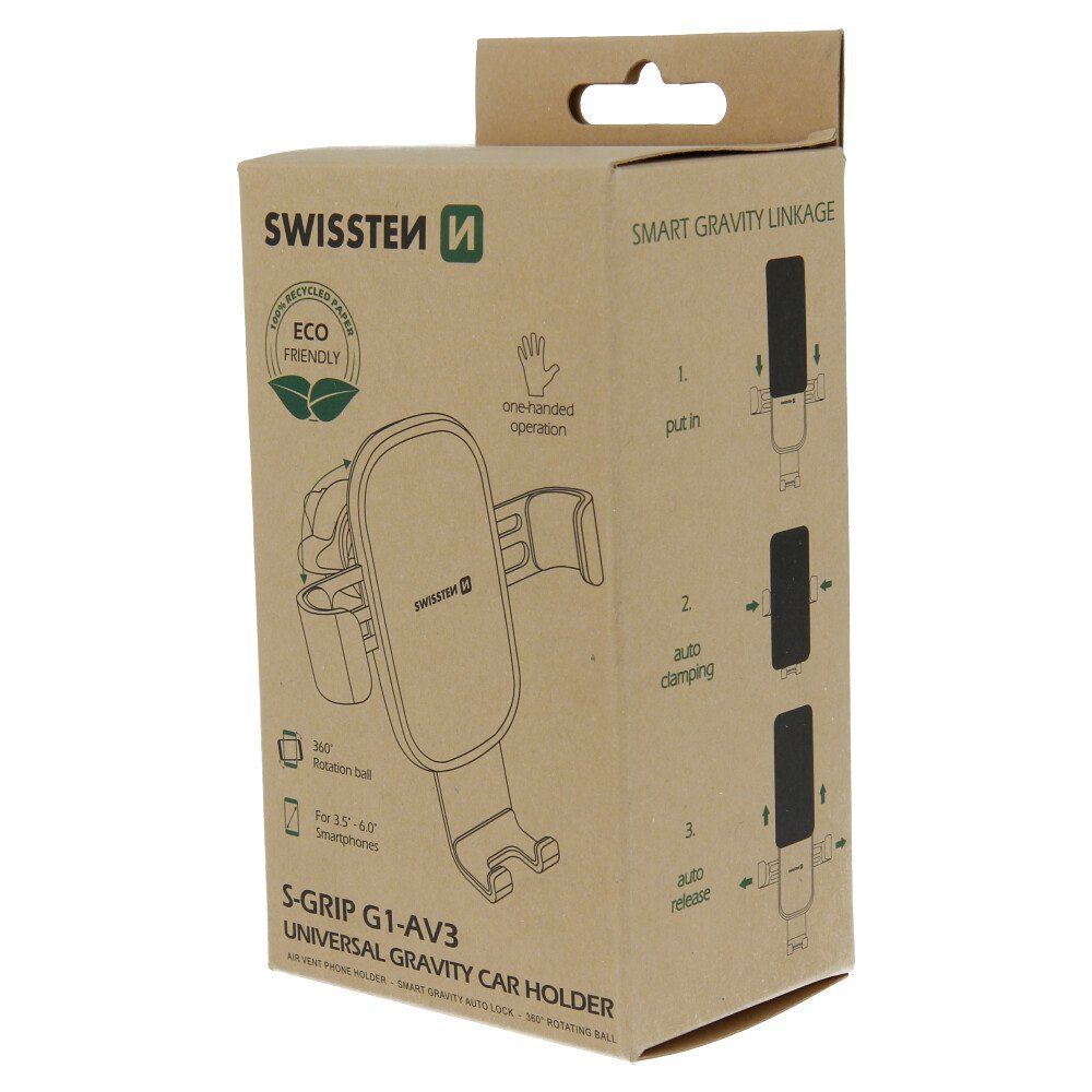 Suport auto gravity PRO ventilatia masinii Swisten S-Grip G1-AV3 (pachet eco) thumb