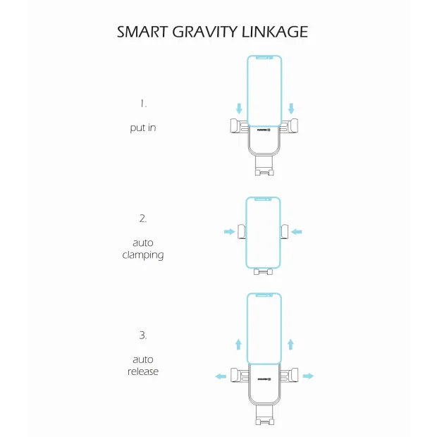 Suport auto gravity PRO ventilatia masinii Swisten S-Grip G1-AV3 (pachet eco)