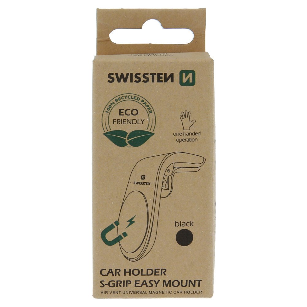 Suport auto magnetic ventilatia masinii Swissten Easy Mount Negru (pachet eco) thumb