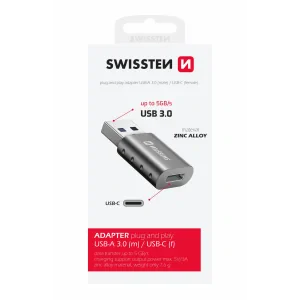 Adaptor Swissten USB-A (M)/USB-C (F)