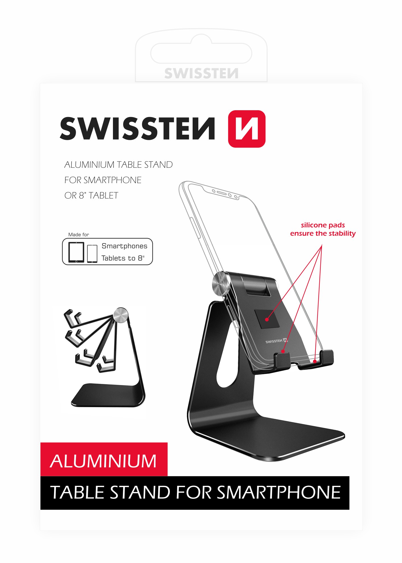 Suport aluminiu pentru telefon  Swissten  thumb