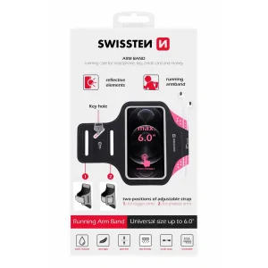 Case Swissten Armband Case 6.0 &quot;Roz