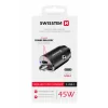 Adaptor Swissten CL power 2x USB-C 45W Nano Negru