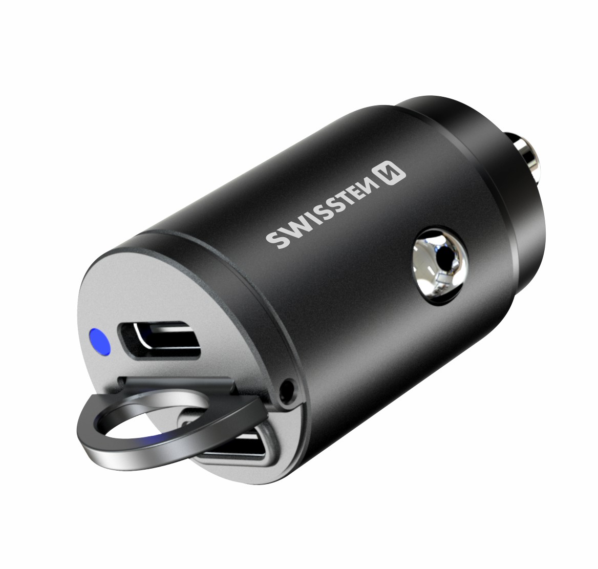 Adaptor Swissten CL power 2x USB-C 45W Nano Negru thumb