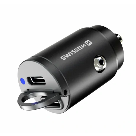 Adaptor Swissten CL power 2x USB-C 45W Nano Negru