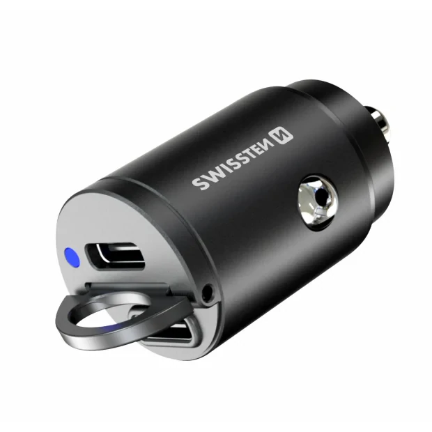 Adaptor Swissten CL power 2x USB-C 45W Nano Negru