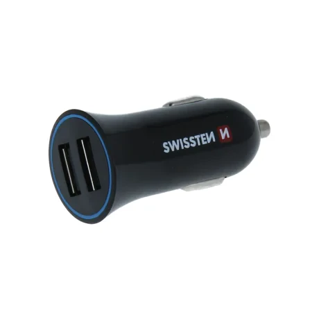 Incarcator Auto Swissten 2.4A cu 2x USB + Cablu Micro Usb